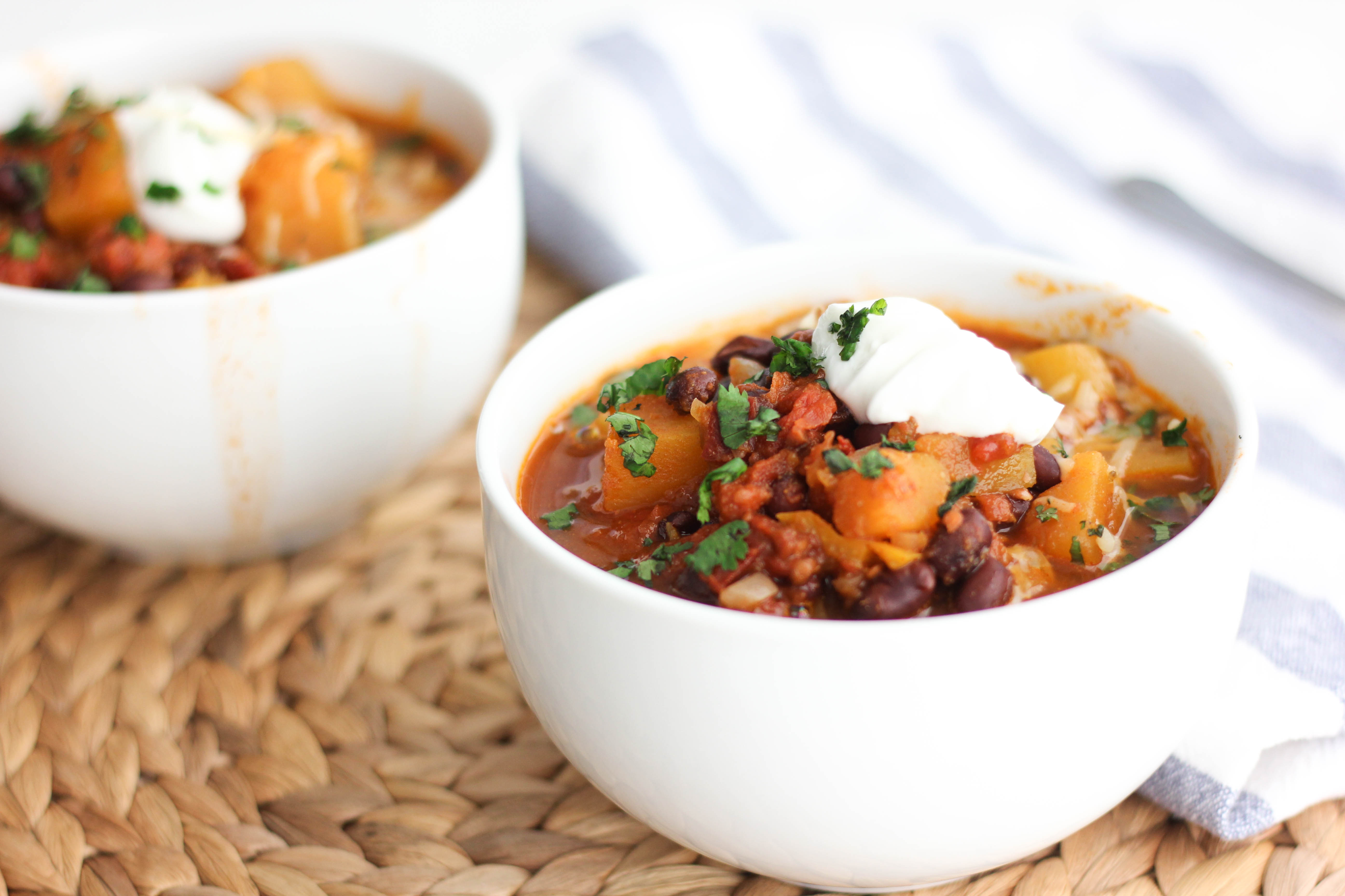 Chipotle Butternut Squash Black Bean Chili