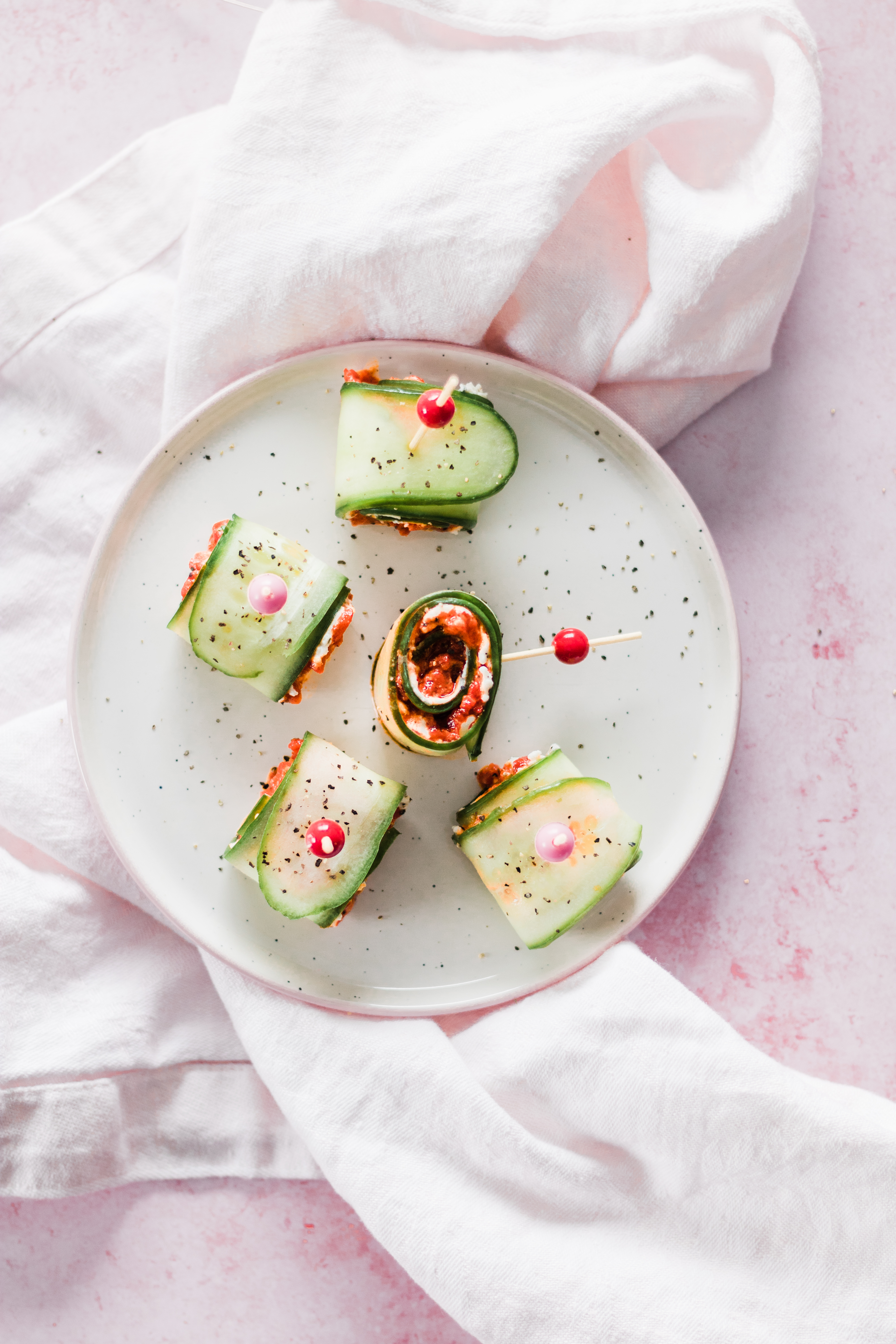 Holiday Appetizer: Cucumber Rolls