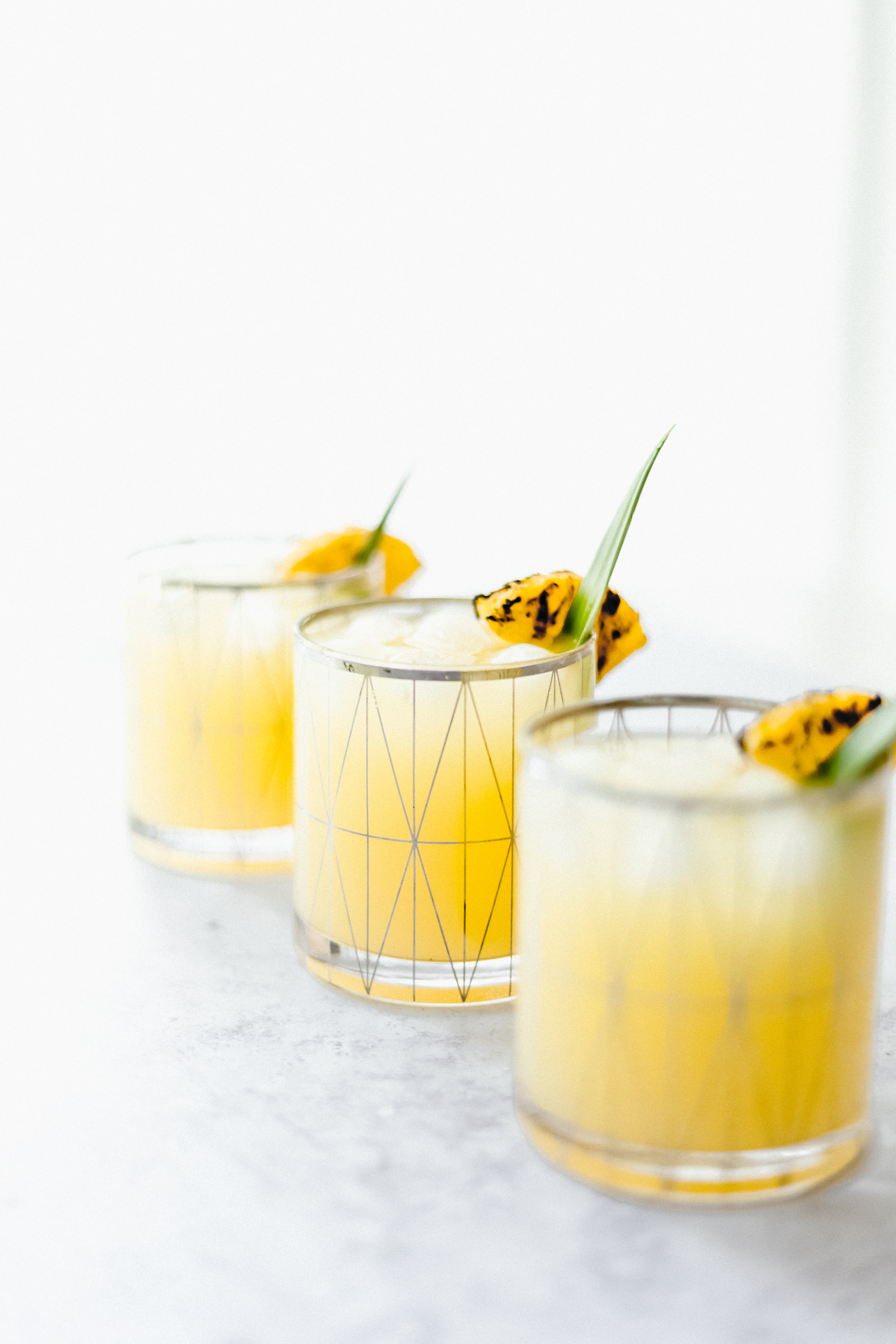 Spiked Grilled Pineapple Lemonade